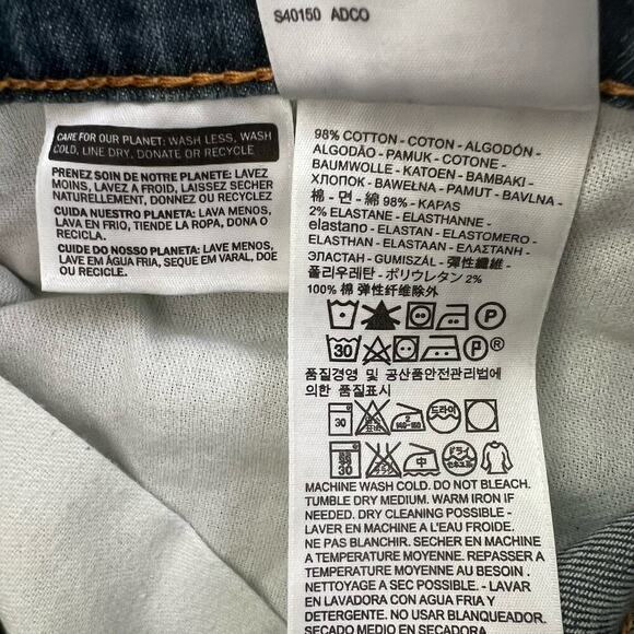 Levi's 501 Jeans Mens Size 36x30 Blue Original Straight Dark Wash Denim - Picture 6 of 11